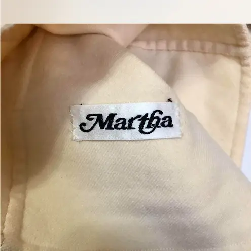 Vintage Philippe Venet Boutique Paris Cream Red Trim Blazer RARE 60s 70s CUSTOM Yellow Size M