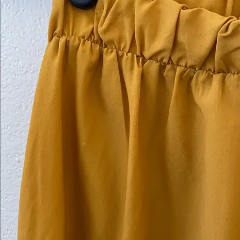 Love Republic Mustard Hi Low Unlined Skirt Size Small Yellow