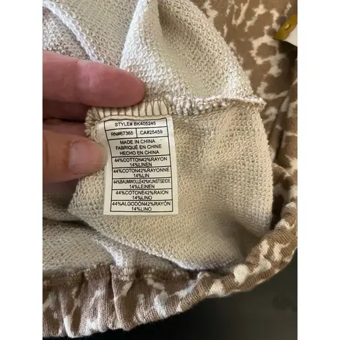 Steve Madden BB Dakota Sittin' Kitty Women's Animal Print Hoodie Brown Small