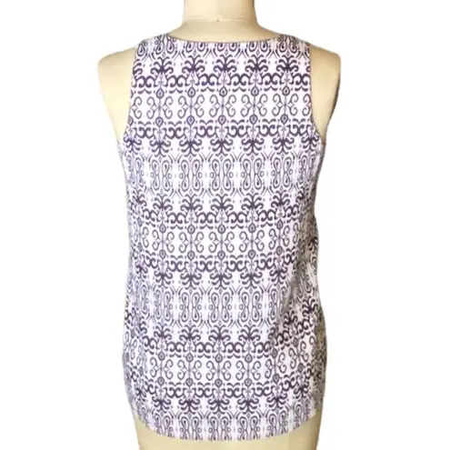 Willi Smith Ladies Sleeveless Black & White Blouse ~ V Neck ~ Women's Size SMALL