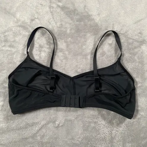 Negative Underwear Sieve Non Wire Bra Size 4 Black Micromesh Bralette Sheer