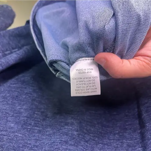 Jane and Delancey Faux Dark Wash Denim 3/4 Sleeve Mini Dress Small Pockets Modest