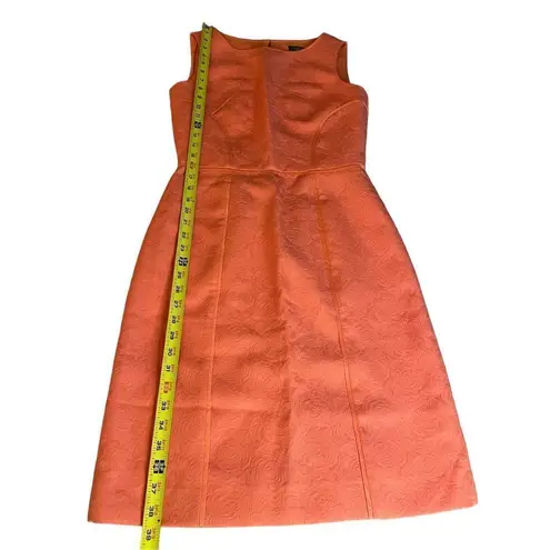 Tahari NWT $129 Sleeveless Floral Print Sheath Dress Orange Size 4