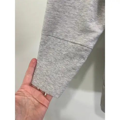 Garnet Hill Size L Gray Heathered Cowl-Neck Tencel Tunic Top Neutral Gorpcore