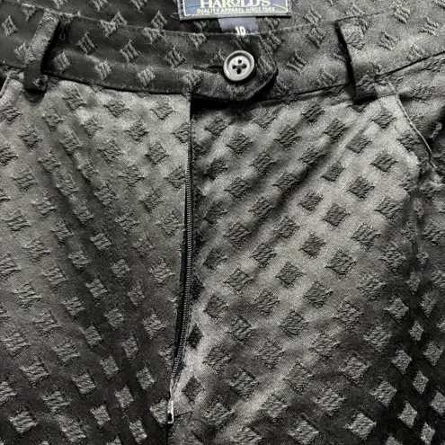 Vintage Harold’s Overall Diamond Weave Black Straight Leg Sz 10 Holiday 5 pocket