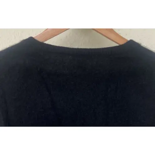 Y2K Only Mine Sweater Women's XS 2 Ply Cashmere Black V
