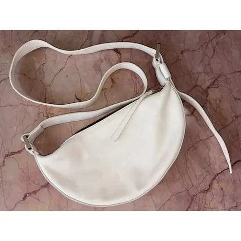 ALLSAINTS Half Moon Crossbody in White Womens Leather Bag Purse