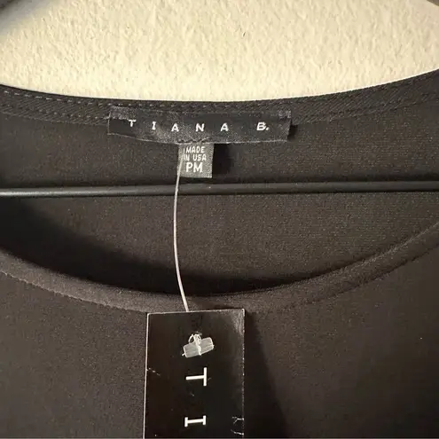 Vintage Tiana B Black Beaded Cuff Dress PM Petite Holiday Party Size undefined