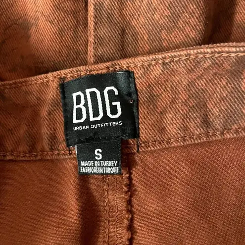 BDG  Urban Outfitters NWOT Rust Snake Print Denim Mini Skirt Size S