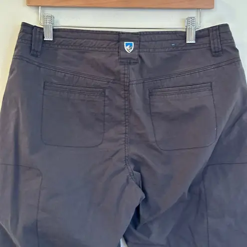Kuhl Legendary Pants sz 10 Short Dark Grey Utility Pants Hiking Roll up Pants