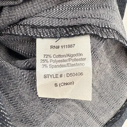 Dazz Blazer Jacket Blouse Women's Size Small Blue Y2k