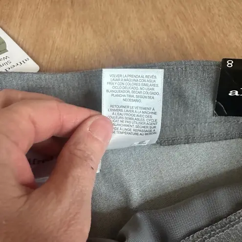Alfred Dunner Allure Pants Size 8 Gray Slimming Waistband Stretch Ankle