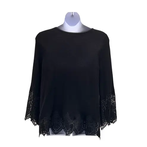 Chico's  Whimsigoth Sweater Black XXL Or 4