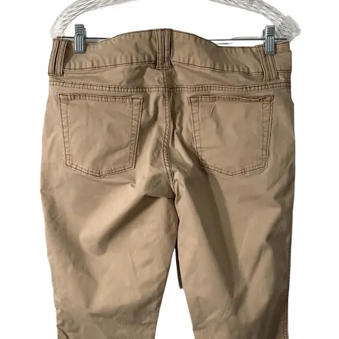 Gap  Womens Pants Size 33" Beige Low Rise Cropped Stretch Straight Leg Casual