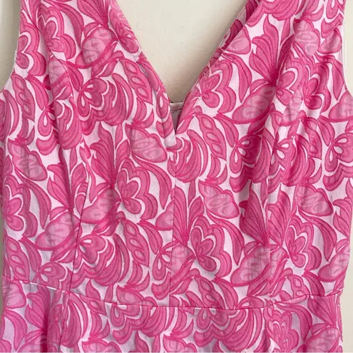 Maeve Claribel Jacquard Floral Pink Dress sz 8