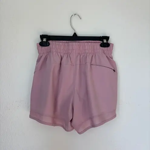 Solid Pastel Pink Athletic Shorts