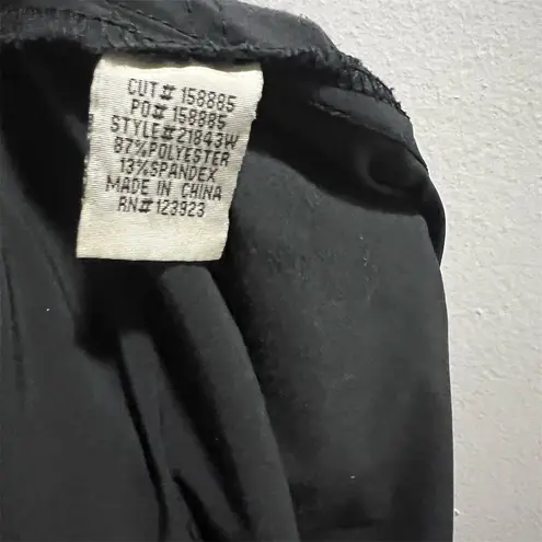 XCVI Wearables Cropped Pants XL Black Ruched Leg Zipper Pockets Drawstring Waist