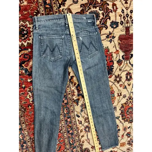 Womens Mother The Muse Ankle in Hooked Destroyed Denim Jeans Size 26 Blue