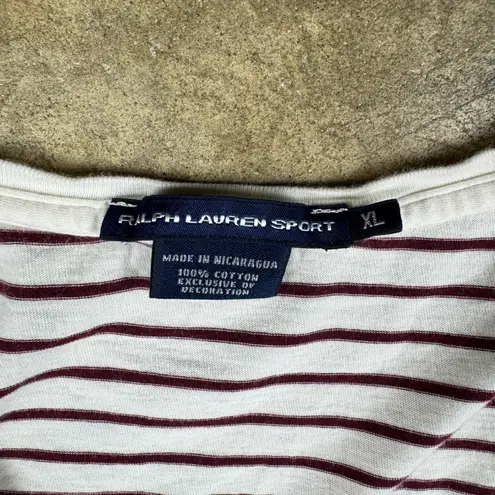 Ralph Lauren Sport Y2K Women’s XL Striped V