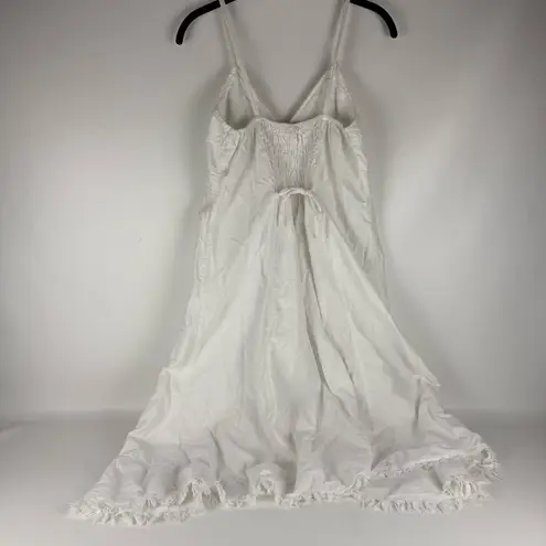 🤍 White Embroidered Maxi Dress Size XL