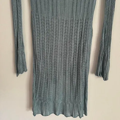 CAbi Blue tie front cardigan