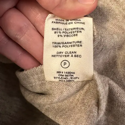 Avec Les Filles Women’s Relaxed Zip Front Jacket Cream Size L Felted Winter