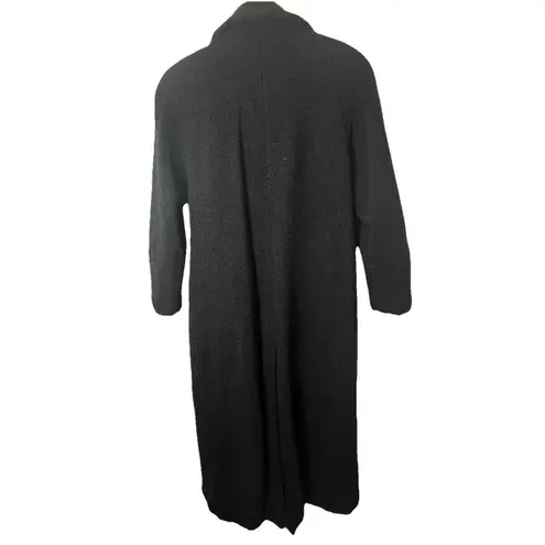 Vintage Donny Brook 100% Wool Long Trench Coat Gray Old Money City Classic 10