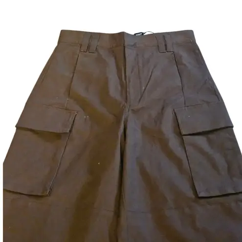 Bardot Women's Cargo Wide Leg Pants Brown Size 10 NWT