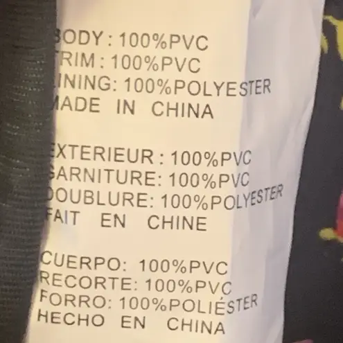 Betsey Johnson Betsy Johnson small backpack black with pink lips pattern several pockets sling