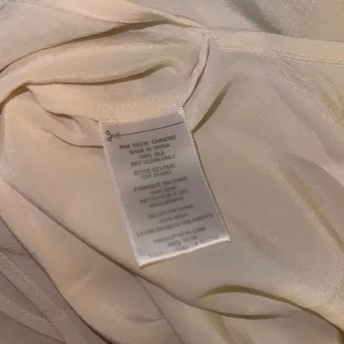 Equipment Femme Tank Top Womens Extra Small White Silk Sleeveless Relaxed Fit