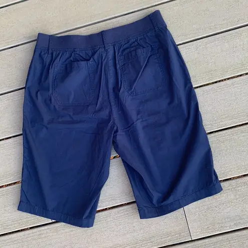 kim rogers Shorts Navy Blue Lightweight Bermuda Womens 12