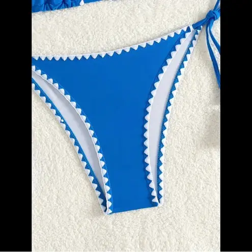 Boutique Blue & White, Boho, Tassel, Bikini Set