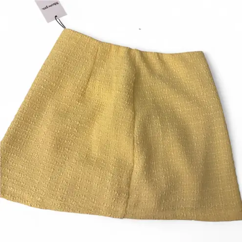 Showpo mika skort and vest size 4 NWT Yellow