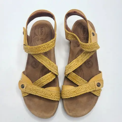 Taos Trulie Adjustable Leather Upper Sandals Shoes Women's Size 10