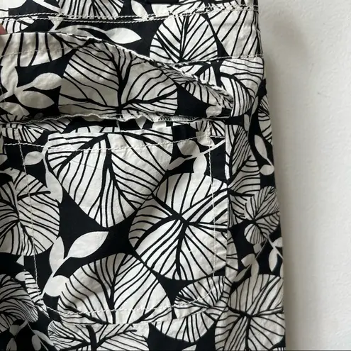 Magaschoni Summer Tropical Print Cotton Capris size 8