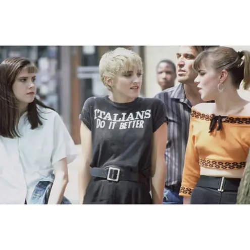 80s Vintage Waist Belt OS Black Stretch Leather Woven Snap Retro Punk Goth Vamp