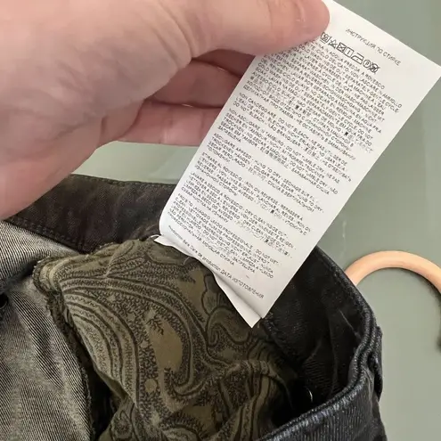 Etro Boho Arabesque Raw Hem Pants Jeans size 33