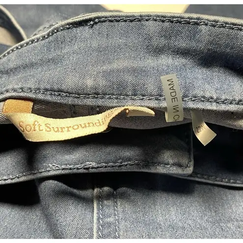 Soft Surroundings Womens Denim Skinny Jeans Zip Fly Light Wash 5 Pocket Size 22W
