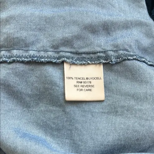 Philosophy  Blue and Red Ruffled Off-Shoulder Midi Sundress