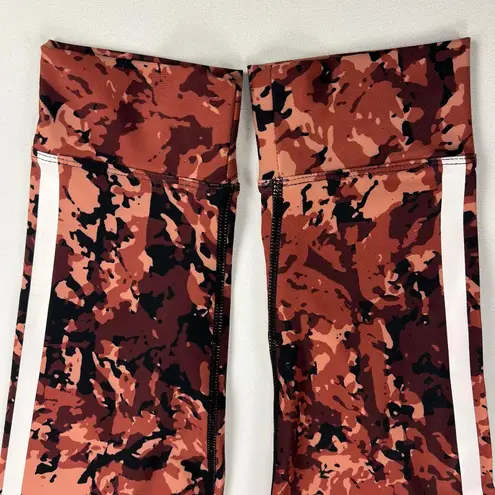 Avec Les Filles Camouflage Rose Black Leggings Double Racing Stripe Size XL
