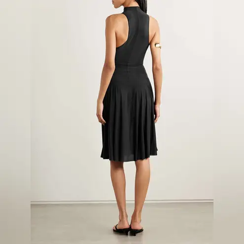 SKIMS Milky Sheer High Neck Midi Dress - Obsidian, Size Small, $148