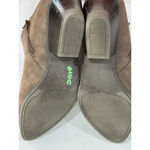 Indigo rd. Womans M Brown Pointed Toe Zip Up Bootie