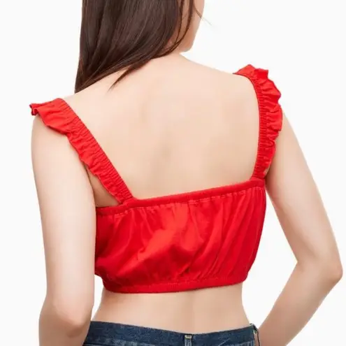 Wilfred Red Amiens Crop Tank Cami Top women's size small
