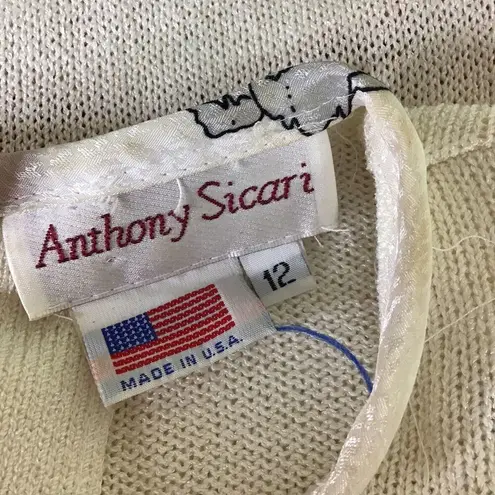 Anthony Sicari Women Holiday Christmas Sweater Sz. 14 Ugly Christmas Sweater Red