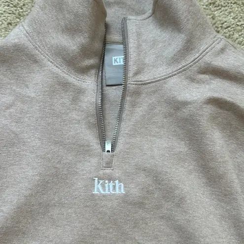 Kith  Rae Quarter Zip - Coffee Heather