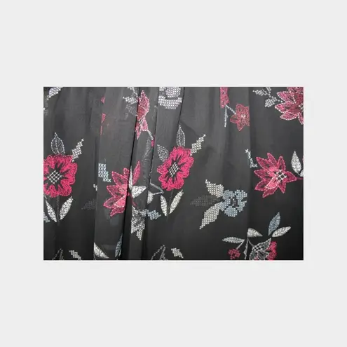 Wild Pearl Whimsigoth Witchcore Eyeshadow Floral Dress Size Large Bell Sleeves Dark Fairy