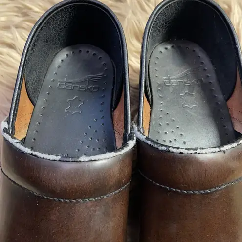 Dansko Brown Leather Clogs Size 38 (US 7.5-8)