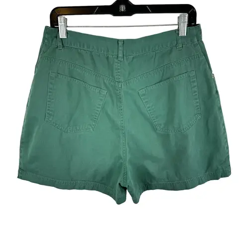 American Vintage Periscope Vintage 100% Cotton Green High Rise Lightweight Jean Shorts Retro 13