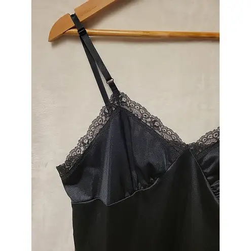 Vintage Deena Cami Top Y2K Dark Coquette Whisigoth Fairy Grunge Lingerie Size 40 Black