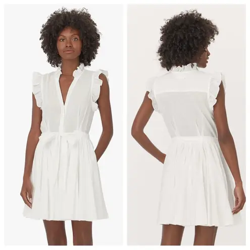 Xirena Leana White Cotton Mini Dress Size Small